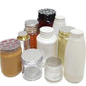 Sealing of bottles, cups and jars