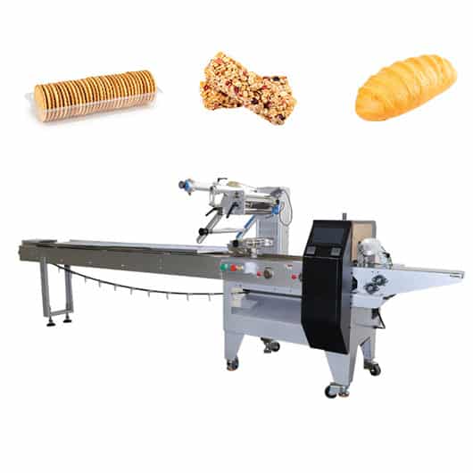 Flow wrap machine